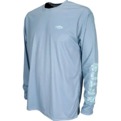 AFTCO Technical T - Jigfish Long Sleeve Slate Blue Shirts