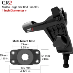 Rod Holders Stealth - QR-2 With Multi-Mount Bases