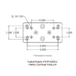 YakAttack Humminbird Helix Fish Finder Mount